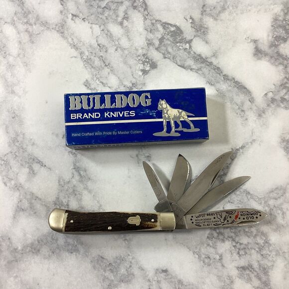 Bulldog Brand Folding Knife Collectors Assoc 5 Blade Old Dominion 1998 - Picture 1 of 16